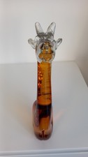 Murano Style Amber Giraffe