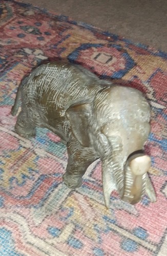 Detailed bronzed elephant - detailed,