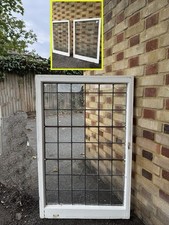 Reclaimed Leaded Light Stained Glass Window Panel 1175 Or 1170 x 745mm