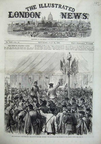 Original old antique print - antique,