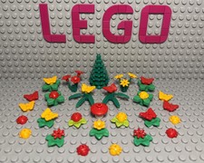 Lego 93081a/b Butterfly, Ladybird, Beetle, Ladybug, Butterflies, Red, Yellow x20