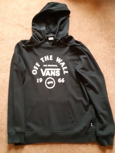 Vans hoodie black - black, size