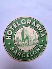 Vintage HOTEL GRANVIA Decal