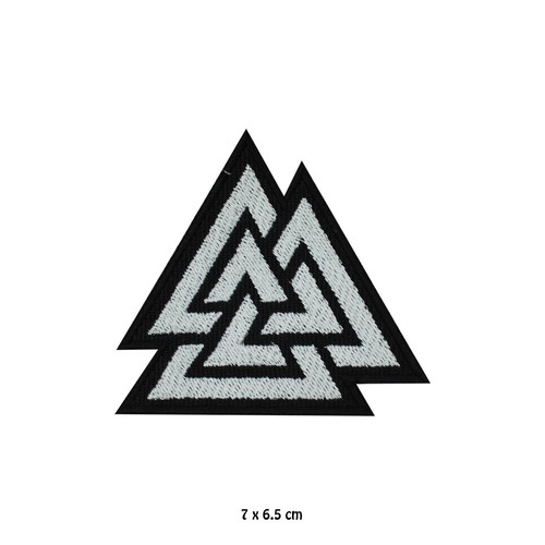 Triangles viking logo iron - viking, iron/sew