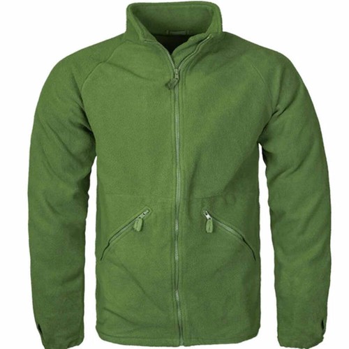 British army green fleece - green,
