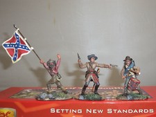 CONTE SOS009 CONFEDERATE ADVANCING COMMAND REBEL YELL SERIES TOY SOLDIER SET 