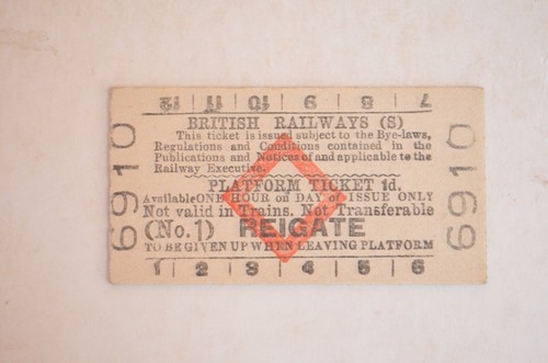Railway platform ticket - platform,