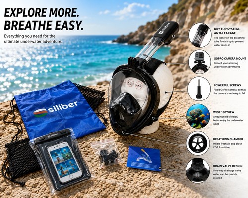 Full face anti fog diving - full,
