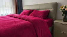 Teddy Fleece Duvet Cover & Pillowcase Bedding Set or Fitted Sheet
