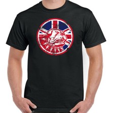 British Bulldog T-Shirt Union Jack Flag Mens St Georges Day Football Top England