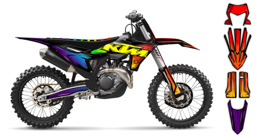 Graphics kit ktm exc - graphics, exc-f