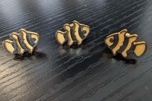 Clown fish themed jibbitz - fish,