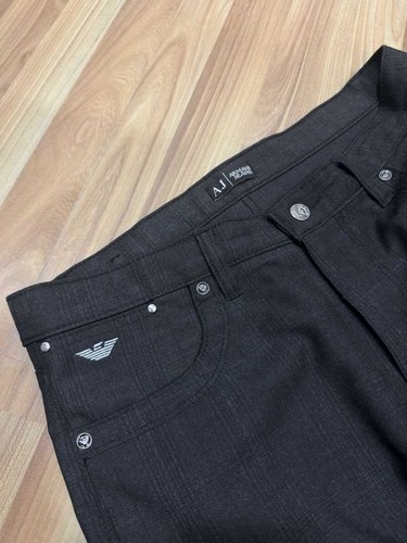 Men armani trousers black - men,