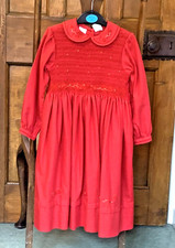Sarah Louise red, smocked
