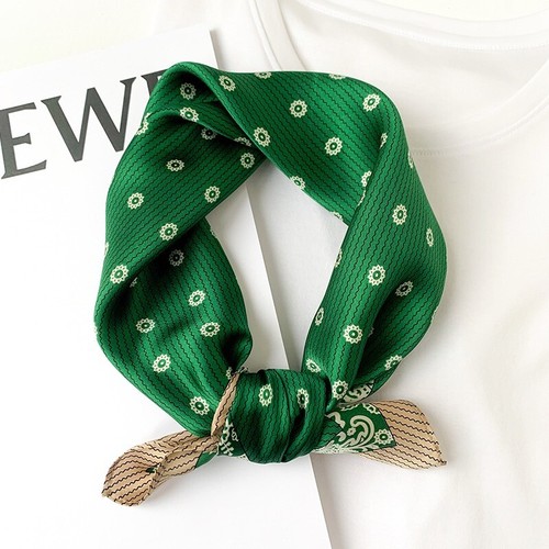 100 silk small square scarf - silk,
