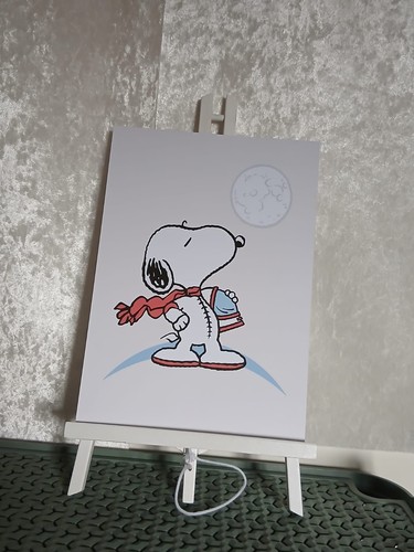 Snoopy art print space - a4,