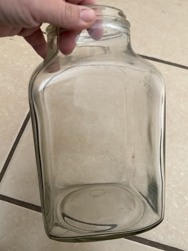 Vintage glass butter - glass, churn