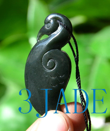 Nephrite jade manaia pendant - jade,