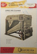 Vintage Petkus Linde Grain Pre-CLeaner Type F-8 Brochure, UK Market, c 1950's