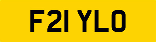 Fly number plate - !,