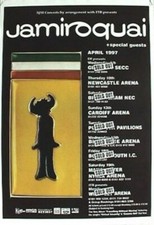JAMIROQUAI POSTER Concert Tour RARE 24X36