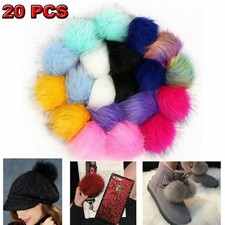 20Pcs Faux Fur Pom Pom Ball