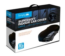 Simply SWCC4 XL Supersoft Cotton Indoor Protective Car Cover XL - Black A