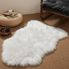 Soft Rugs Carpet Non Slip Fluffy Shaggy Sheepskin Rug Bedroom Mats Faux Fur Mat
