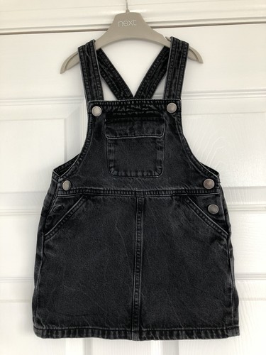 Next dungaree denim dress girl - dungaree,