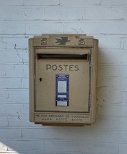 Rare Vintage French mailbox La Poste PTT | French outdoor post box | Paris Mail