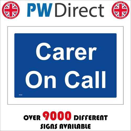 Sign carer call vehicle - sign,
