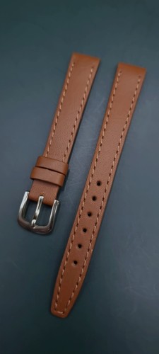 12mm genuine leather tan watch - leather,