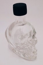 Skull Head Glass Bottle