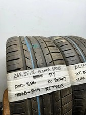 265,35,18 Kumho Ecsta Le Sport KU39 X2 TYRES Set 97Y 5mm GOOD TREAD 265,35,18