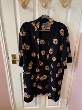 PRIMARK Black Pink Floral 3/4