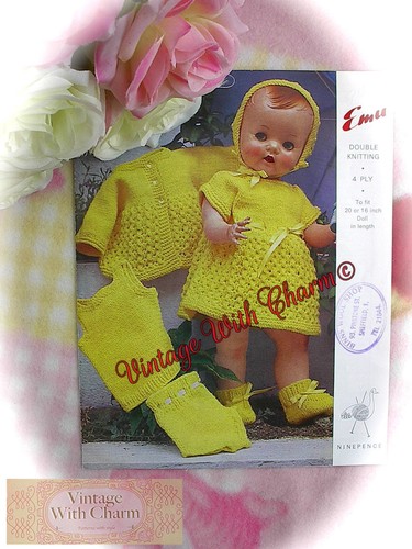 Vintage knitting pattern baby - vintage,