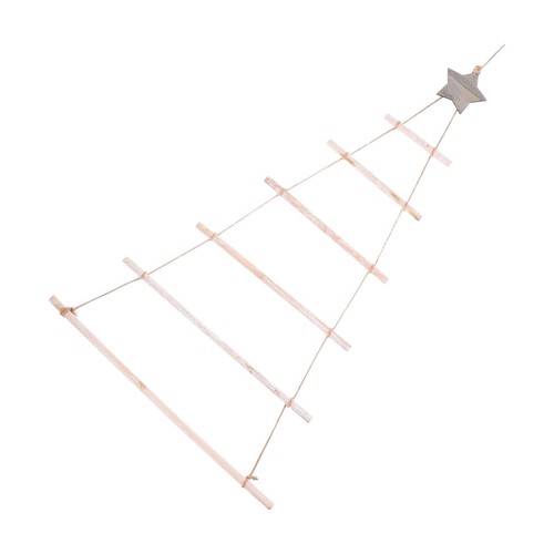 Reusable wooden hanging ladder - wooden,