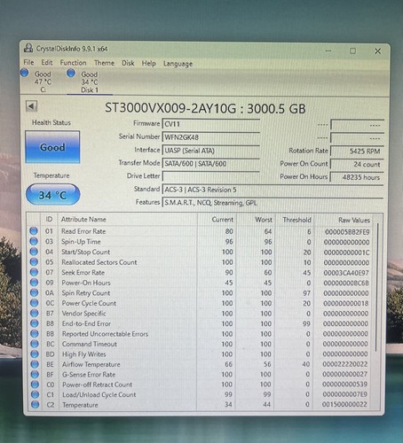 Seagate skyhawk 3tb internal - 3tb,