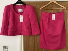 LK Bennett pink suit peplum