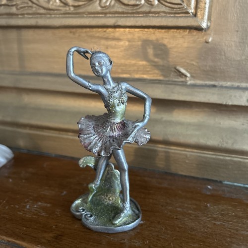 Vintage pewter ballerina - vintage,