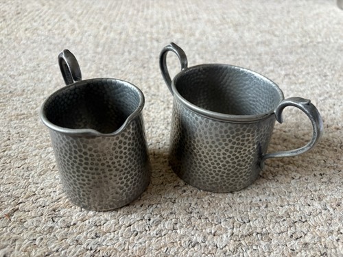 Vintage british pewter - british, creamer