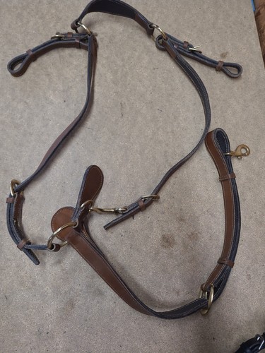Western leather breastplate - leather,