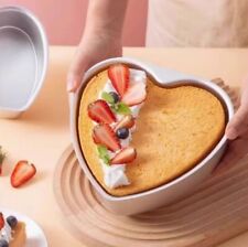4/6/8Inch Heart Shaped Removable Bottom Chocolate Cake Pan Tin Baking Mold Mould