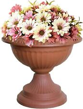 Grecian Urn Planter Plant Flower Pot Round Plastic 42cm Home Garden Patio Basket