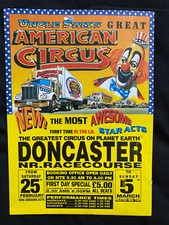 Uncle Sam's American Circus poster - Doncaster