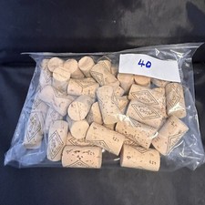 Wine Bottle Alsace Cork Stoppers X40 Crafting Wedding Table Numbers Etc.