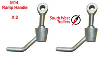 2 X M14 Plant Trailer Ramp Handle Fastener Ifor Williams OEM Part No: C30709