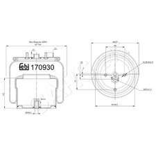 Front Air Suspension Boot FEBI