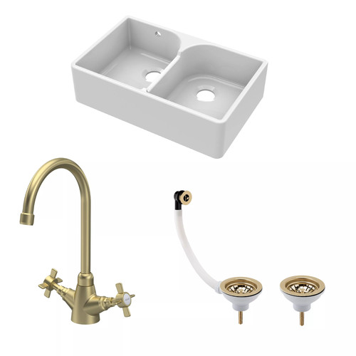 Traditional fireclay kitchen - fireclay,