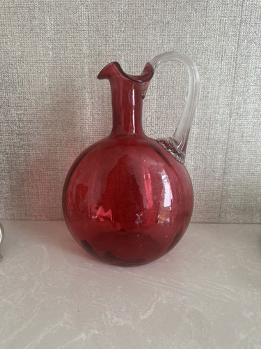 Handcrafted antique cranberry - handcrafted,
